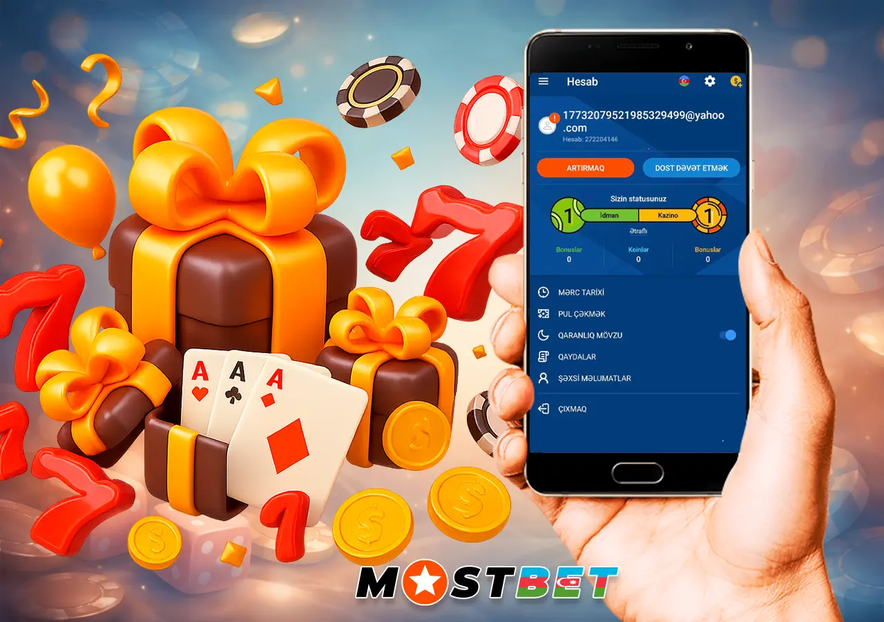 Mostbet veb saytında bonus almaq üçün addım-addım proses